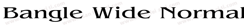 Bangle Wide Normal字体转换